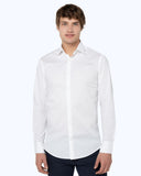 The Bostonians Ανδρικό Πουκάμισο Ποπλίνα Slim fit 3ACP0606-B001WH Λευκό
