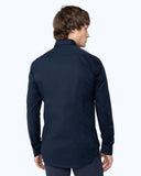 The Bostonians Ανδρικό Πουκάμισο Ποπλίνα Slim fit 3ACP0606-B166NV Μπλε