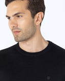 The Bostonians Ανδρικό Πουλόβερ Classic Crew Neck Jumper 3MO1009-B031BL Μαύρο
