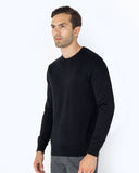 The Bostonians Ανδρικό Πουλόβερ Classic Crew Neck Jumper 3MO1009-B031BL Μαύρο