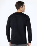 The Bostonians Ανδρικό Πουλόβερ Classic Crew Neck Jumper 3MO1009-B031BL Μαύρο