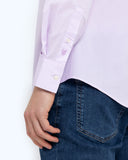 The Bostonians Ανδρικό Πουκάμισο Ποπλίνα Slim Fit 3ACP0606-B165DL Λιλά