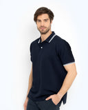 The Bostonians Ανδρική Μπλούζα Polo Pique Twin Tipped Regular Fit 3PS1271|B166NV Μπλε