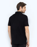 The Bostonians Ανδρική Μπλούζα Polo Pique Waffle Regular Fit 3PS1287|B031BL Μαύρο