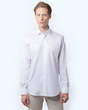 The Bostonians Ανδρικό Πουκάμισο Twill  3AMP2143-B001WH Λευκό