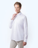 The Bostonians Ανδρικό Πουκάμισο Twill  3AMP2143-B001WH Λευκό