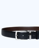The Bostonians Ανδρική Δερμάτινη Ζώνη Διπλής Όψης Leather Belt 3XL0035|B031BL Μαύρο-Καφέ
