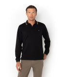 The Bostonians Ανδρική Μπλούζα  Twin Tipped Polo 3PL1151-B0031BL Μαύρο
