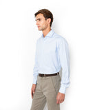 The Bostonians Ανδρικό Πουκάμισο  DOBBY CUSTOM FIT 3ANP2128- B176SK Γαλάζιο