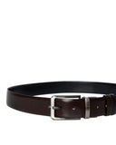 The Bostonians Ανδρική Δερμάτινη Ζώνη Διπλής Όψης Leather Belt 3XL0035|B795BR Καφέ-Μαύρο