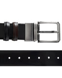 The Bostonians Ανδρική Δερμάτινη Ζώνη Διπλής Όψης Leather Belt 3XL0035|B795BR Καφέ-Μαύρο