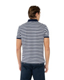 The Bostonians Ανδρική Μπλούζα Ριγέ Polo Acorn Pique 3PS4462|B166NV Μπλε