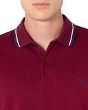 The Bostonians Ανδρική Μπλούζα  Twin Tipped Polo 3PL1151-B154BU Μπορντό