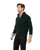 The Bostonians Ανδρικό Φούτερ Half Zip 3RO1000-B133DG Πράσινο