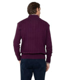 The Bostonians Ανδρικό Πλεκτό Half Zip 3MO1112-B157PU Μπορντό