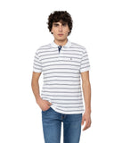 The Bostonians Ανδρική Μπλούζα Ριγέ Polo Acorn Pique 3PS4468|B001WH Λευκό