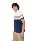 The Bostonians Ανδρική Μπλούζα Ριγέ Polo Acorn Pique 3PS4464|B166NV Μπλε