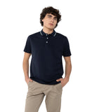The Bostonians Ανδρική Μπλούζα Polo Pique Waffle 3PS1305|B166BL Μπλε Σκούρο