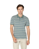 The Bostonians Ανδρική Μπλούζα Ριγέ Polo Acorn Pique 3PS4465|B036LG Πράσινο