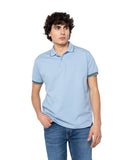 The Bostonians Ανδρική Μπλούζα Polo Pique Waffle 3PS1301|B505LB Σιέλ