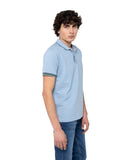 The Bostonians Ανδρική Μπλούζα Polo Pique Waffle 3PS1301|B505LB Σιέλ