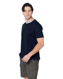 The Bostonians Ανδρική Μπλούζα  Pique Waffle T-Shirt 3TS1306|B166BL Μπλε