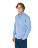 The Bostonians Ανδρικό Φούτερ Half Zip 3RO1000-B505LB Σιέλ