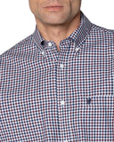 The Bostonians Ανδρικό Πουκάμισο Chester Twill 3AACH8674|B154BU Μπορντό