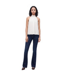 Guess Γυναικεία Μπλούζα Ginevra High Collar W6YH40W2970-G012 Λευκό