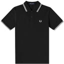 Fred Perry Ανδρική Μπλούζα Twin Tipped Polo M3600-350 Μαύρο