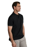Navy & Green Ανδρική Μπλούζα Πόλο Κοντομάνικη 24EY.040/2PL BLACK Μαύρο
