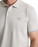 Navy & Green Ανδρική Μπλούζα Πόλο Κοντομάνικη 24EY.040/2PL ICE Γκρι Ανοιχτό