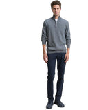 Tom Tailor Ανδρικό Πλεκτό Βαμβακερό Half Zip 1048014-38775 Navy Melange