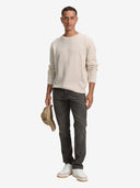 Tom Tailor Ανδρικό Πουλόβερ Basic Knitted Sweater 1039810-38677 Εκρού