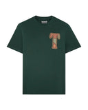 Timberland Ανδρικό T-Shirt Patchwork TBC0YHBMEA1 Πράσινο