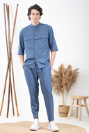 Vittorio Πουκάμισο Overshirt Vittorio 300-24-MONTERI Indigo