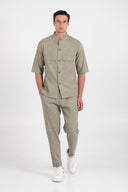 Vittorio Πουκάμισο Overshirt Vittorio 300-25-Bosa Olive Πράσινο