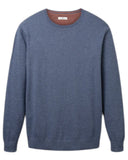 Tom Tailor Ανδρικό Πουλόβερ Basic Crew 1012819-18964 Μπλε