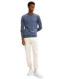 Tom Tailor Ανδρικό Πουλόβερ Basic Crew 1012819-18964 Μπλε
