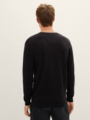 Tom Tailor Ανδρικό Πλεκτό Basic V-Neck Sweater 1012820-29999 Μαύρο