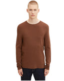 Tom Tailor Ανδρικό Πουλόβερ Zig Zag Structured Crewneck Sweater 1016090-15037 Καφέ
