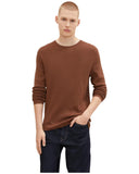 Tom Tailor Ανδρικό Πουλόβερ Zig Zag 1016090-15037 Καφέ