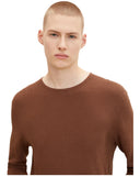Tom Tailor Ανδρικό Πουλόβερ Zig Zag 1016090-15037 Καφέ