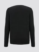 Tom Tailor Ανδρικό Πουλόβερ Structured jumper 1016090-29999 Μαύρο