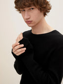Tom Tailor Ανδρικό Πουλόβερ Structured jumper 1016090-29999 Μαύρο
