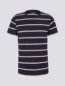 Tom Tailor Ανδρική Μπλούζα T-Shirt With Stripe  1023831-25897 Μπλε