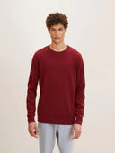 Tom Tailor Ανδρικό Πουλόβερ BASIC CREW KNITWEAR 1027299-30315 Μπορντό
