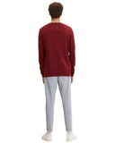 Tom Tailor Ανδρικό Πουλόβερ Basic Crew 1027299-30315 Κόκκινο