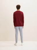 Tom Tailor Ανδρικό Πουλόβερ BASIC CREW KNITWEAR 1027299-30315 Μπορντό