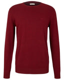 Tom Tailor Ανδρικό Πουλόβερ Basic Crew 1027299-30315 Κόκκινο